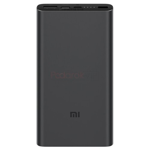 Powerbank аккумулятор Xiaomi Mi Power Bank 3 USB A + USB C 10000 мАч (Black)